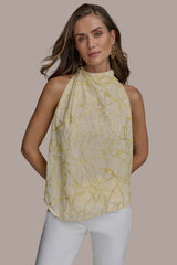 Donna Karan | PLEAT SHOULDER HALTER