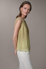 Donna Karan | SLEEVELESS METALLIC BLOUSE