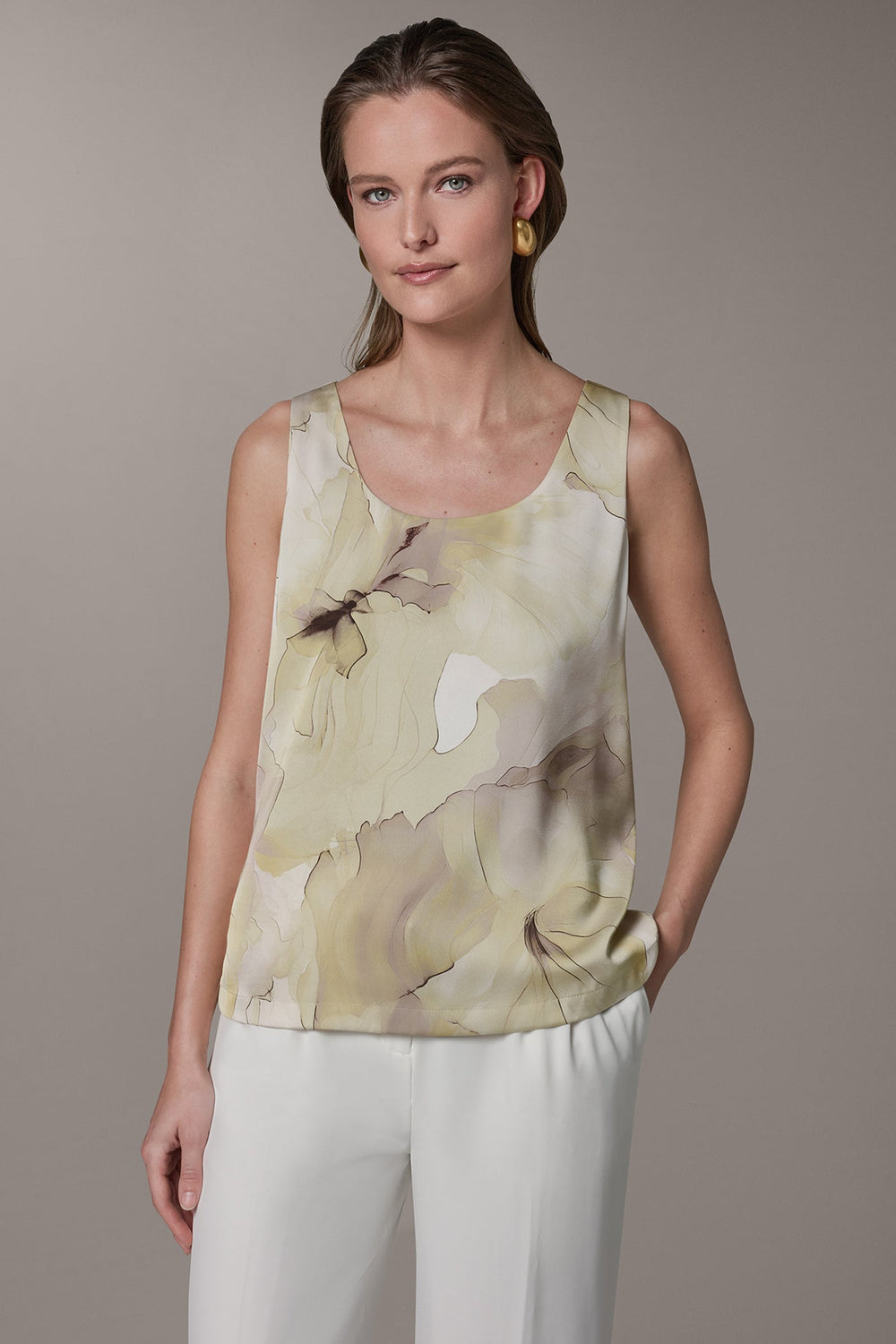 Donna Karan | SLEEVELESS FLORAL CAMI