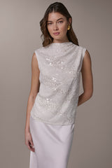 Donna Karan | SEQUIN BLOUSE