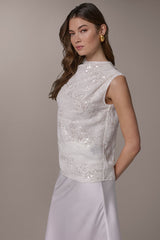 Donna Karan | SEQUIN BLOUSE