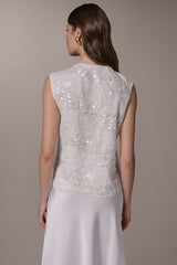 Donna Karan | SEQUIN BLOUSE