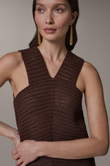 Donna Karan | SLEEVELESS METALLIC SWEATER TANK
