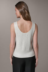 Donna Karan | SLEEVELESS SEQUIN SWEATER CAMI
