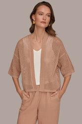 Donna Karan | OPEN STITCH CARDIGAN