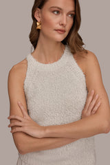 Donna Karan | SLEEVELESS HALTER SWEATER TANK