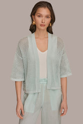 Donna Karan | OPEN STITCH CARDIGAN