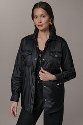 Donna Karan | LONG SLEEVE SHIRT JACKET