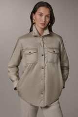 Donna Karan | LONG SLEEVE SHIRT JACKET