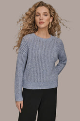 Donna Karan | OPEN-STITCH SWEATER