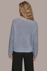 Donna Karan | OPEN-STITCH SWEATER