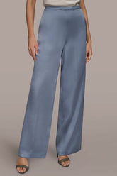 Donna Karan | EXTRA HIGH-RISE SATIN PULL-ON PANT