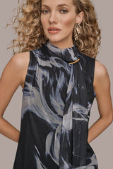 Donna Karan | TIE-NECK HALTER BLOUSE