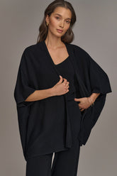 Donna Karan | CASHMERE SHORT SLEEVE CARDIGAN
