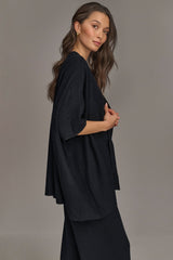 Donna Karan | CASHMERE SHORT SLEEVE CARDIGAN