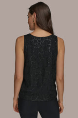 Donna Karan | SHELL WITH SEQUIN DETAIL