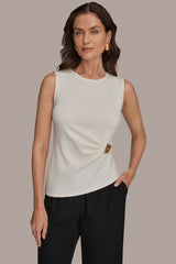 Donna Karan | ASYMMETRIC HEM BLOUSE