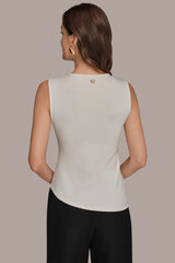 Donna Karan | ASYMMETRIC HEM BLOUSE
