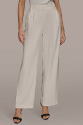 Donna Karan | EXTRA HIGH-RISE PLEATED WIDE-LEG PANT