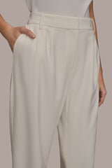 Donna Karan | EXTRA HIGH-RISE PLEATED WIDE-LEG PANT