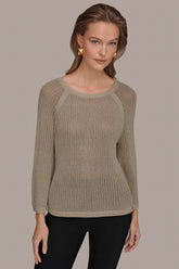 Donna Karan | BOAT NECK DOLMAN SWEATER
