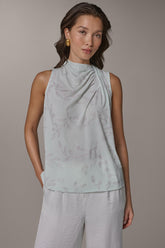 Donna Karan | DRAPE TWIST SHOULDER BLOUSE