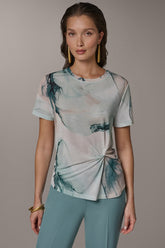 Donna Karan | SHORT-SLEEVE FLORAL SHIRT