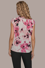 Donna Karan | SLEEVELESS COWL NECK TOP