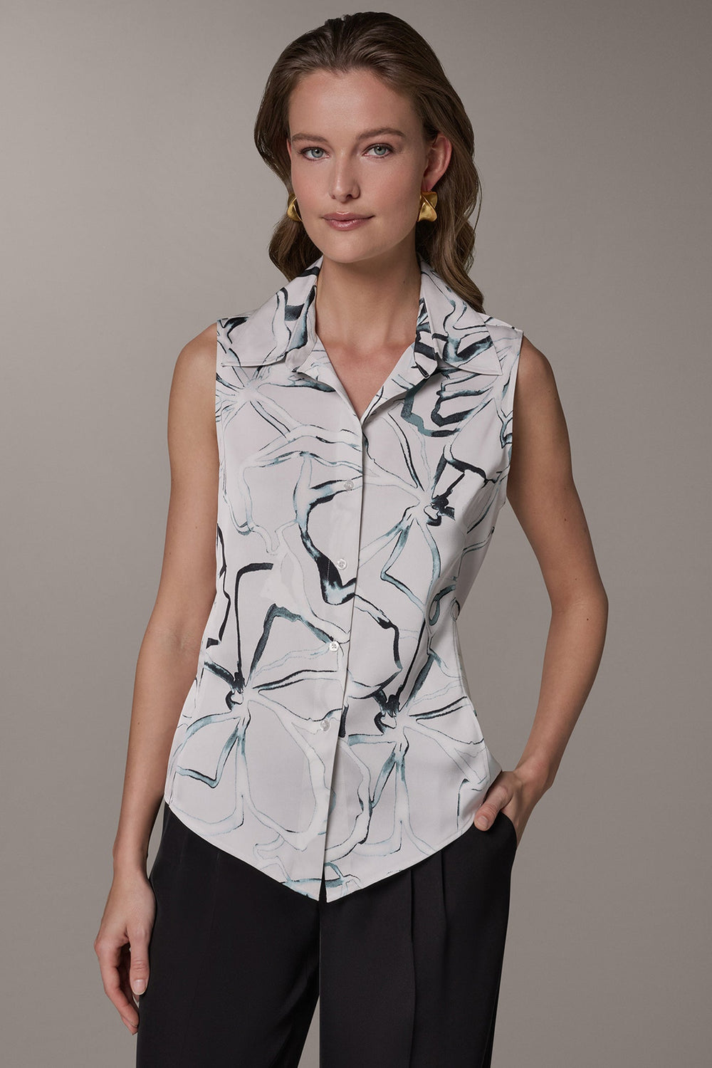 Donna Karan | PRINTED BLOUSE