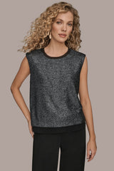 Donna Karan | CHIFFON-TRIMMED BLOUSE