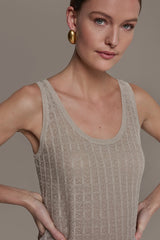 Donna Karan | GRID STITCH SHELL