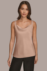 Donna Karan | SATIN COWL-NECK CAMISOLE