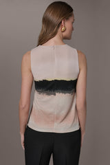 Donna Karan | PRINTED HALTER TOP