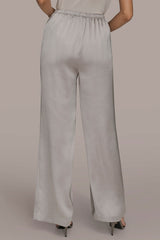 Donna Karan | EXTRA HIGH-RISE SATIN PULL-ON PANT