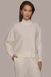 Donna Karan | MOCK-NECK TOP