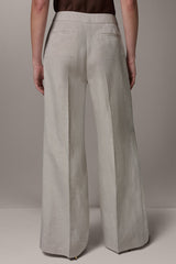 Donna Karan | MID-RISE PLEATED WIDE-LEG PANT
