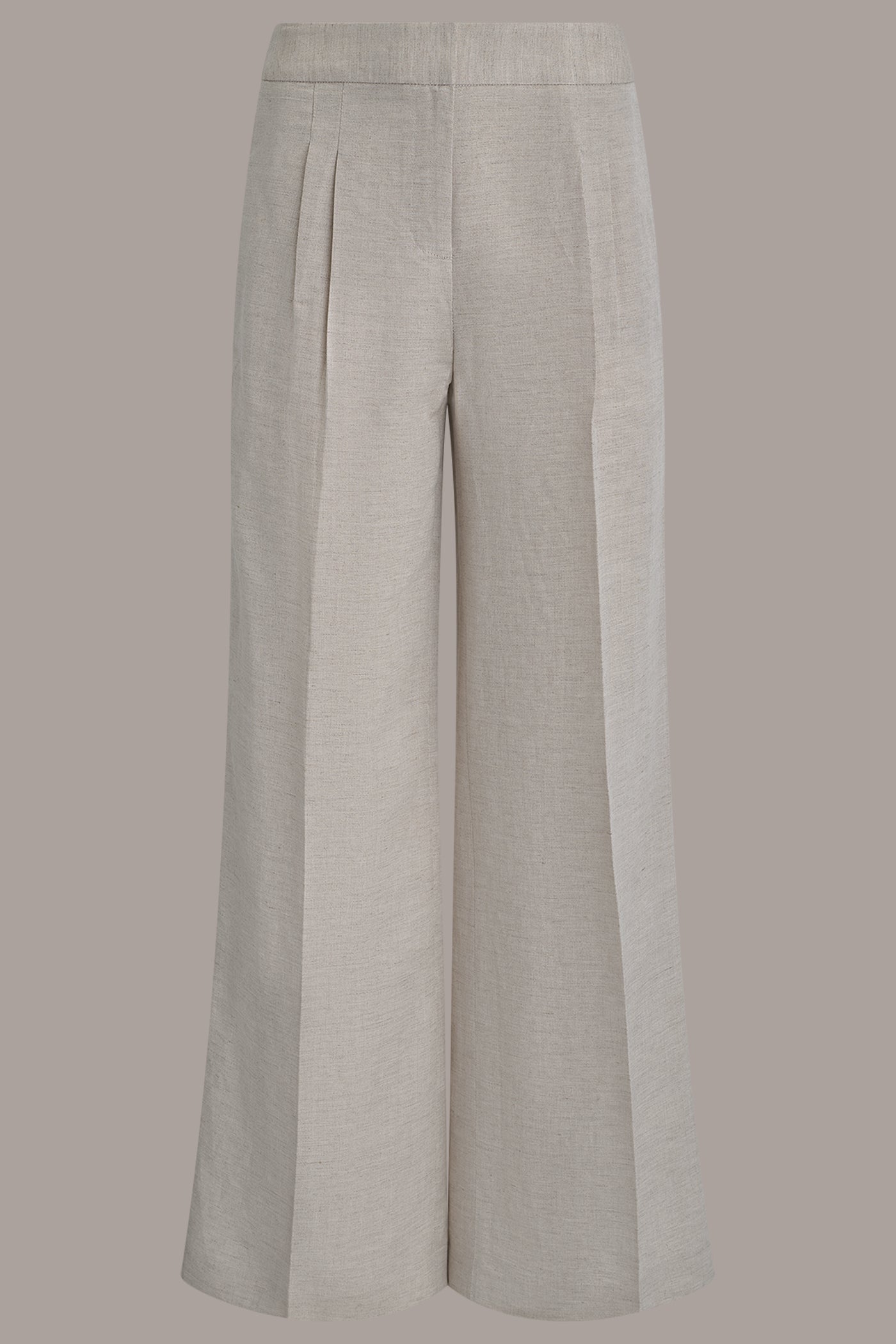 Donna Karan | MID-RISE PLEATED WIDE-LEG PANT