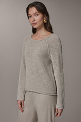 Donna Karan | LONG SLEEVE EASY SWEATER