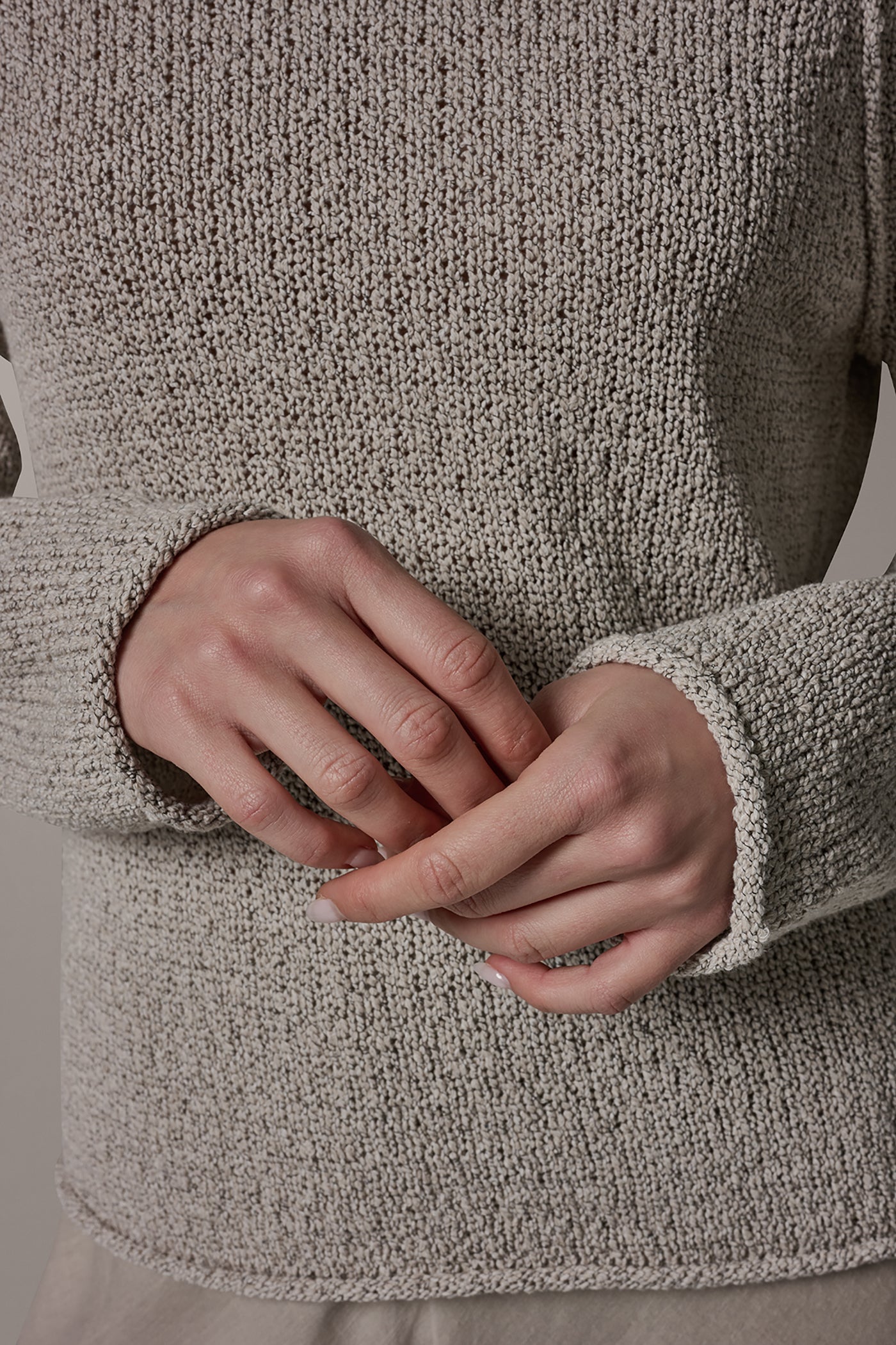 Donna Karan | LONG SLEEVE EASY SWEATER