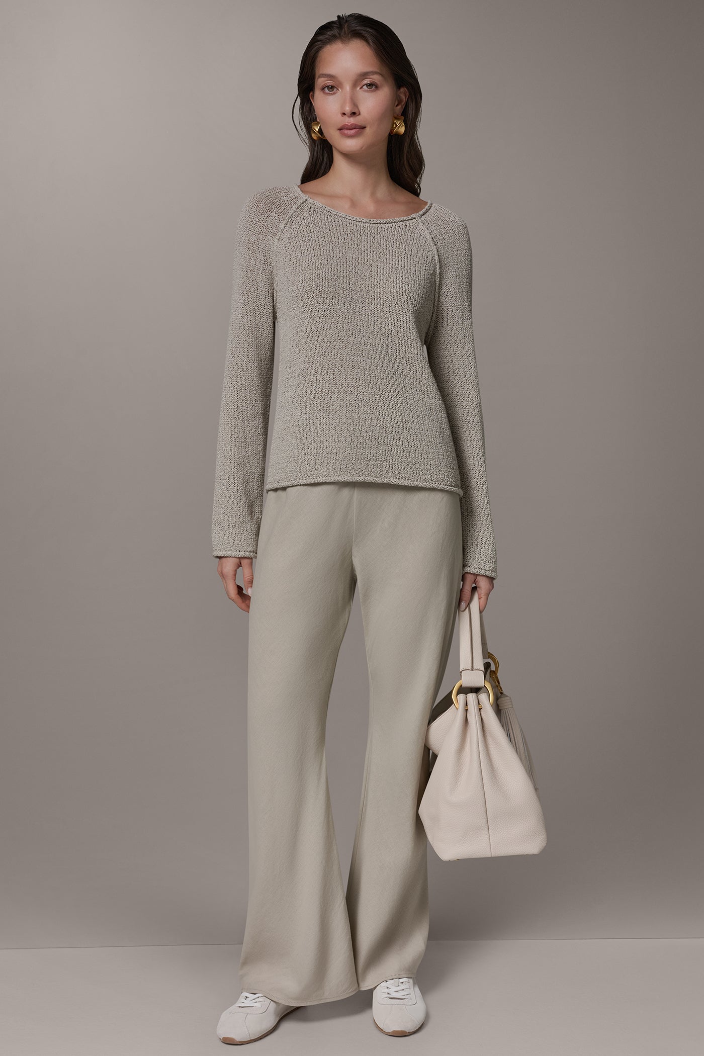 Donna Karan | LONG SLEEVE EASY SWEATER