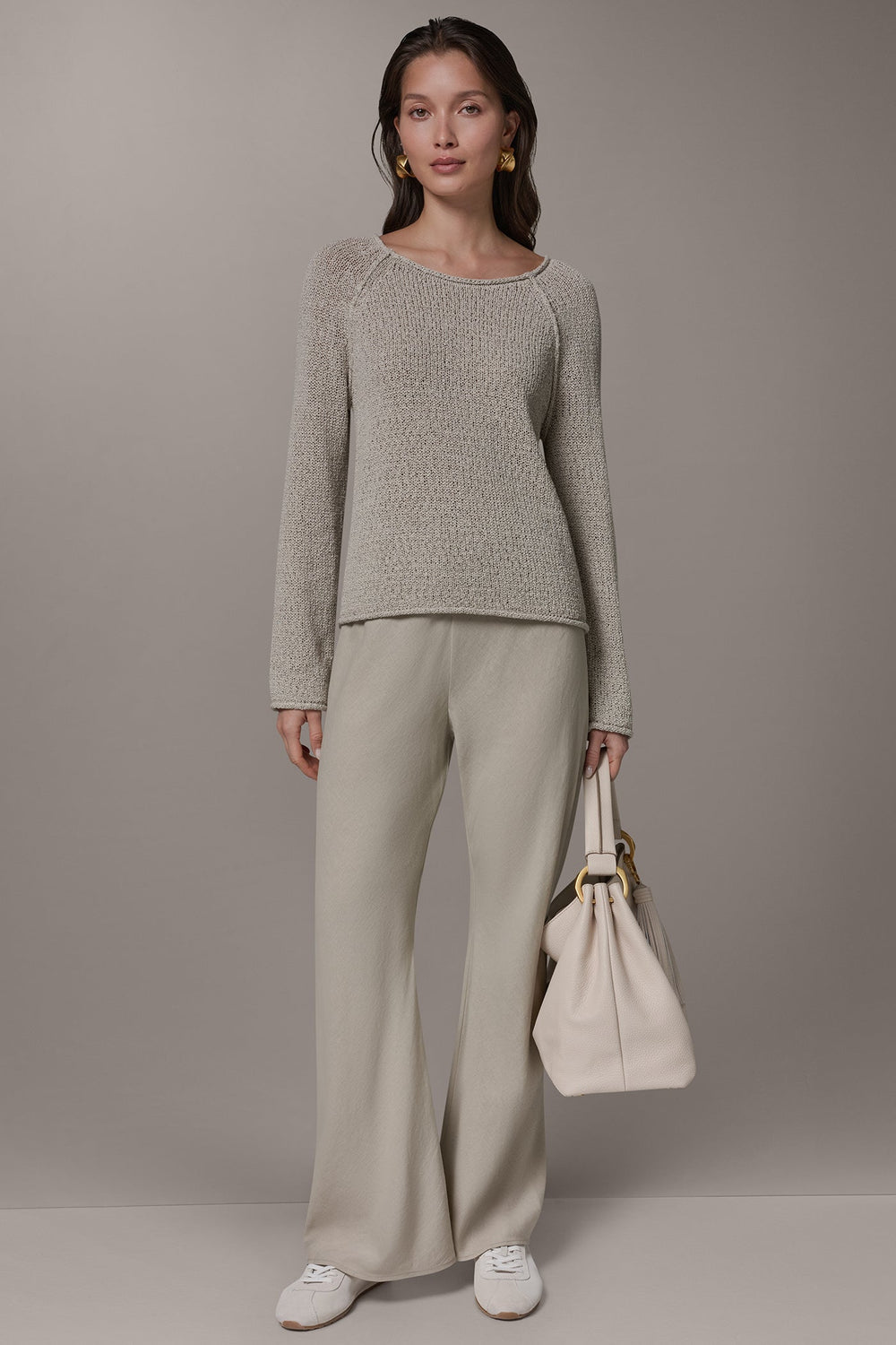 Donna Karan | LONG SLEEVE EASY SWEATER