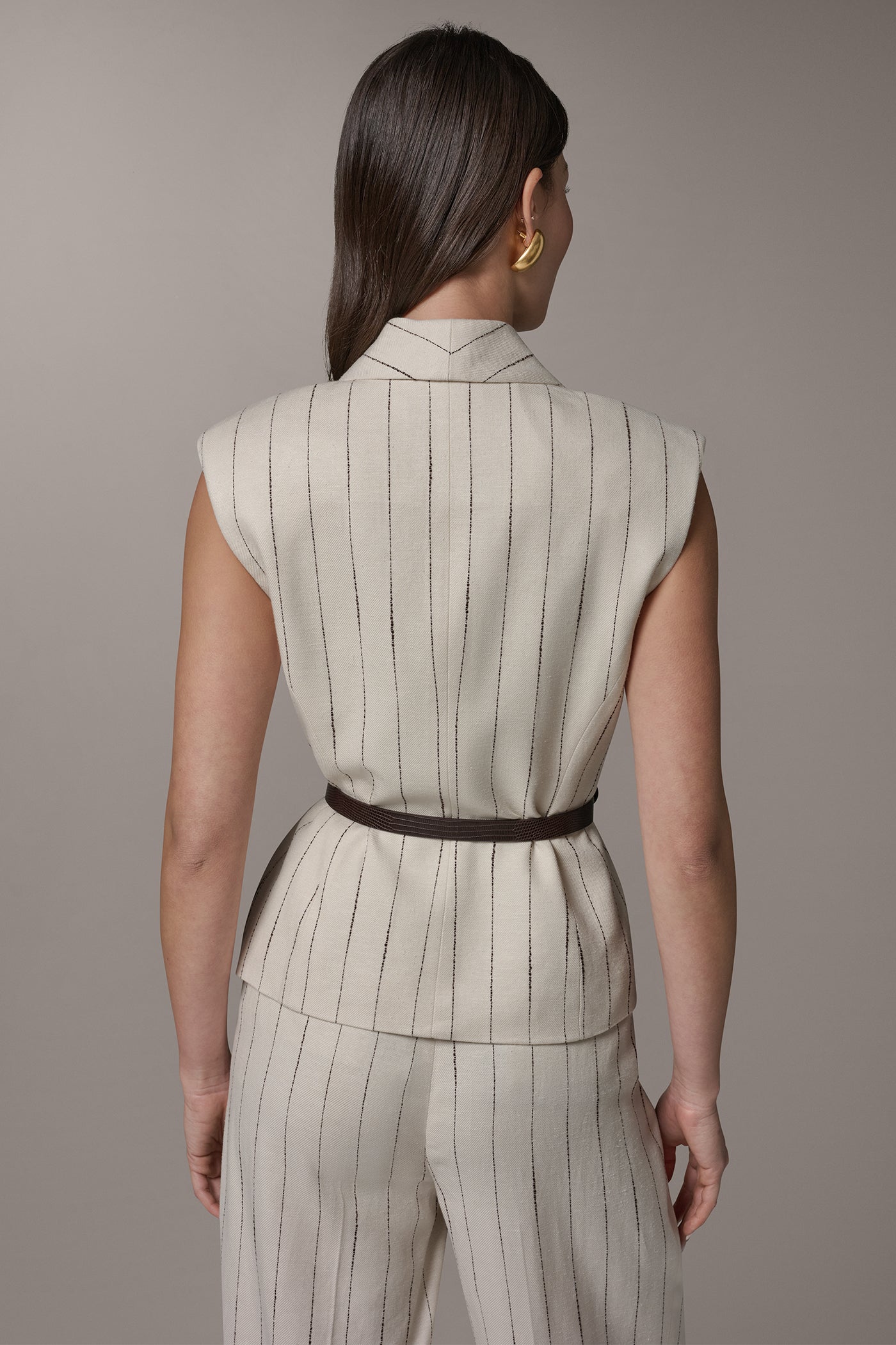 Donna Karan | PINSTRIPE VEST