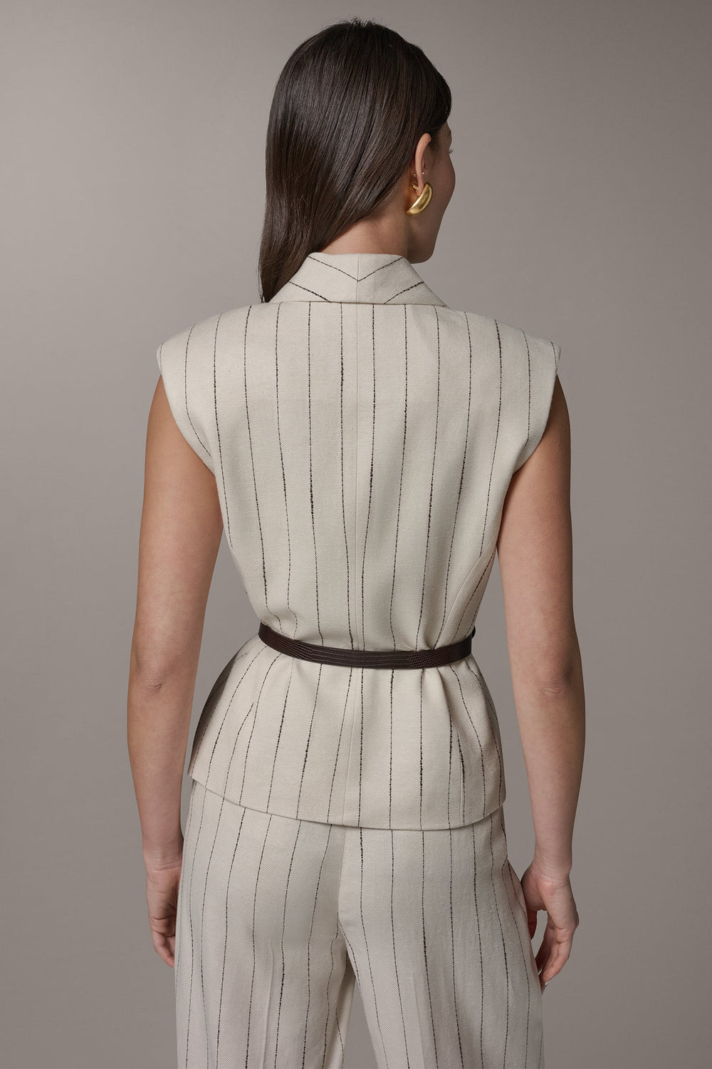 Donna Karan | PINSTRIPE VEST