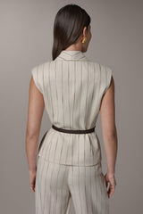 Donna Karan | PINSTRIPE VEST
