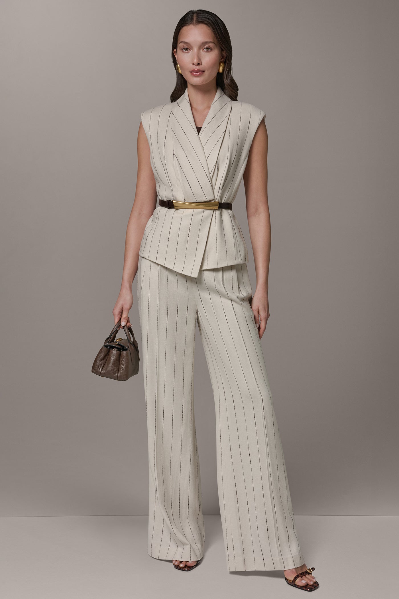 Donna Karan | PINSTRIPE VEST