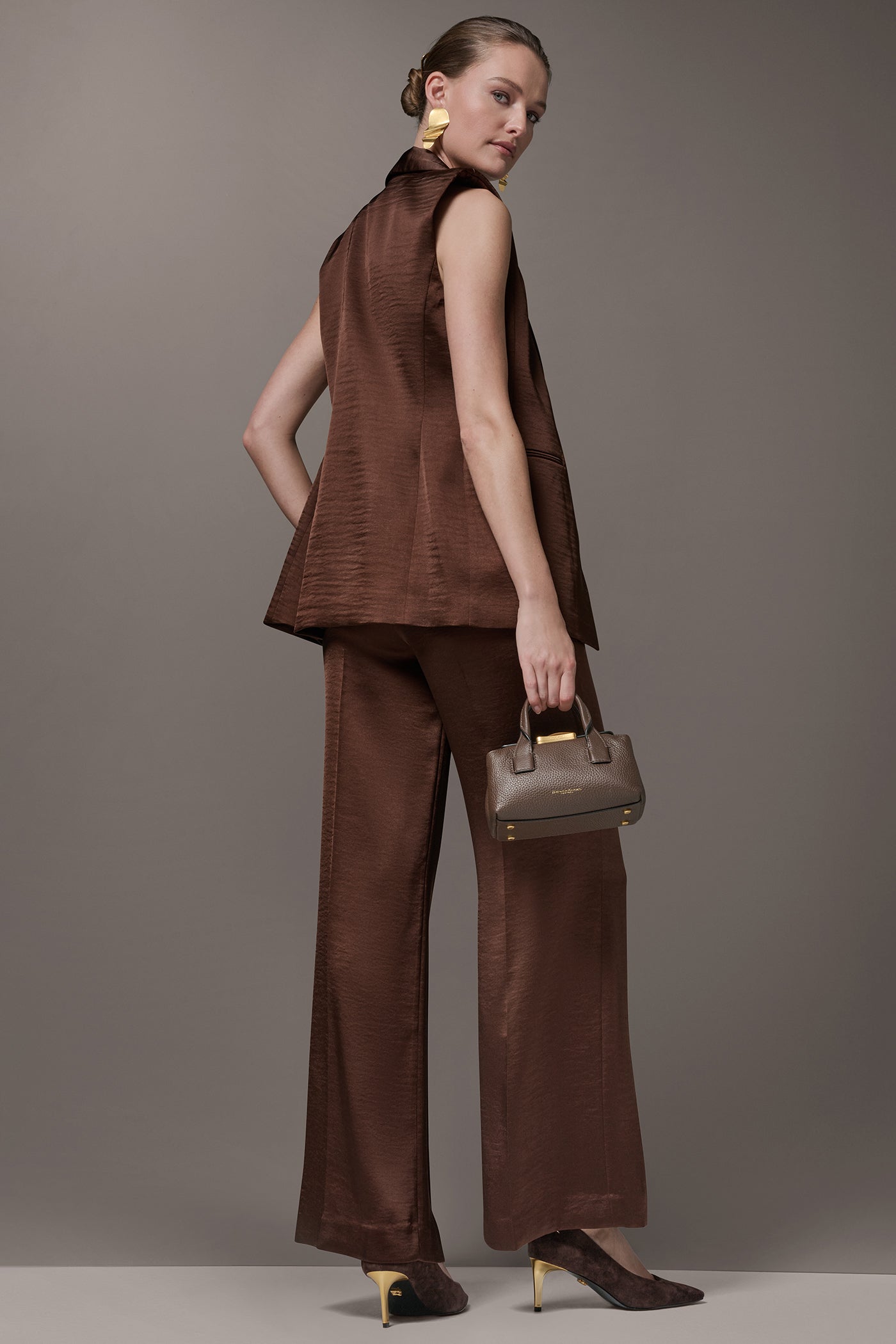 Donna Karan | ONE BUTTON SUIT VEST