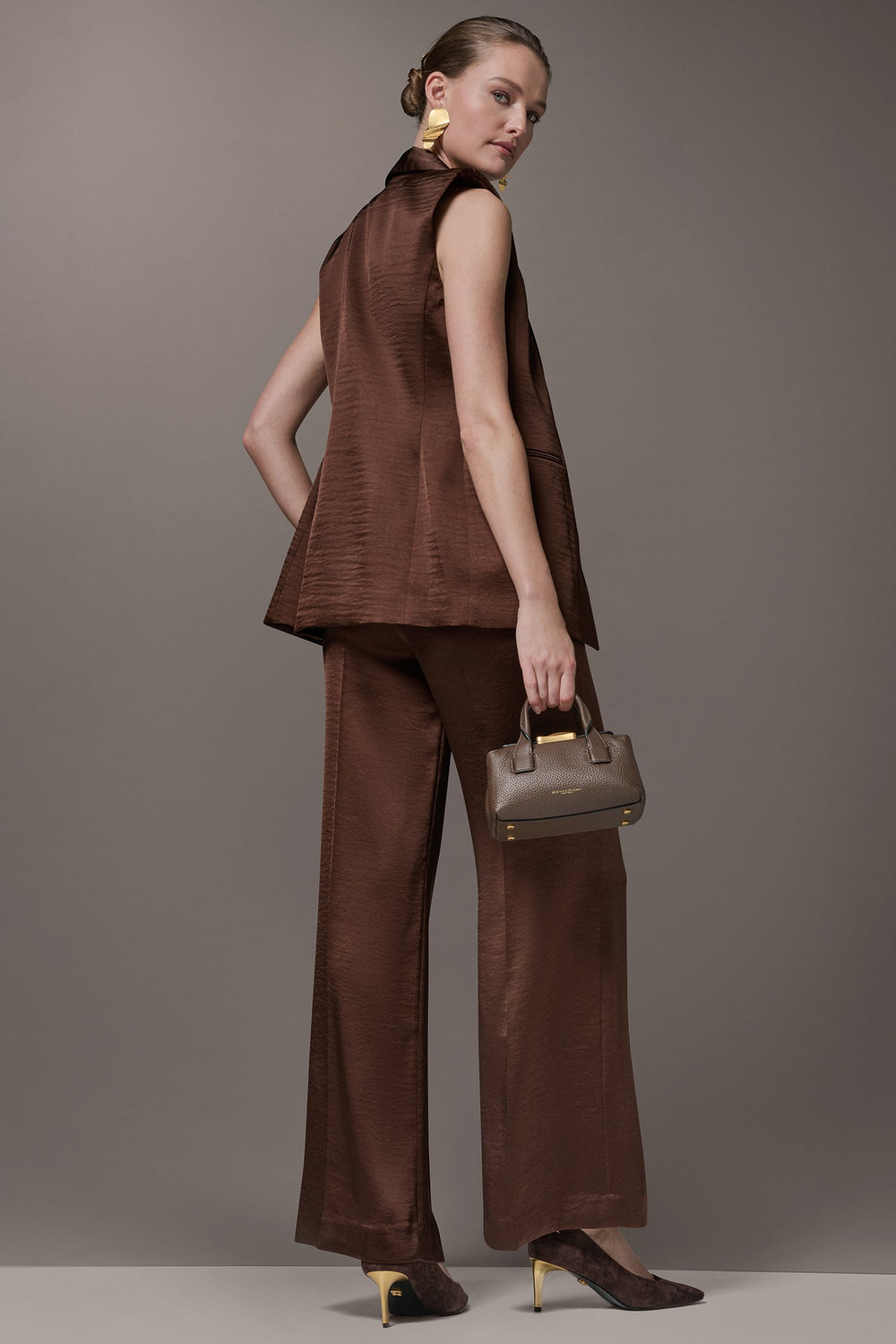 Donna Karan | ONE BUTTON SUIT VEST