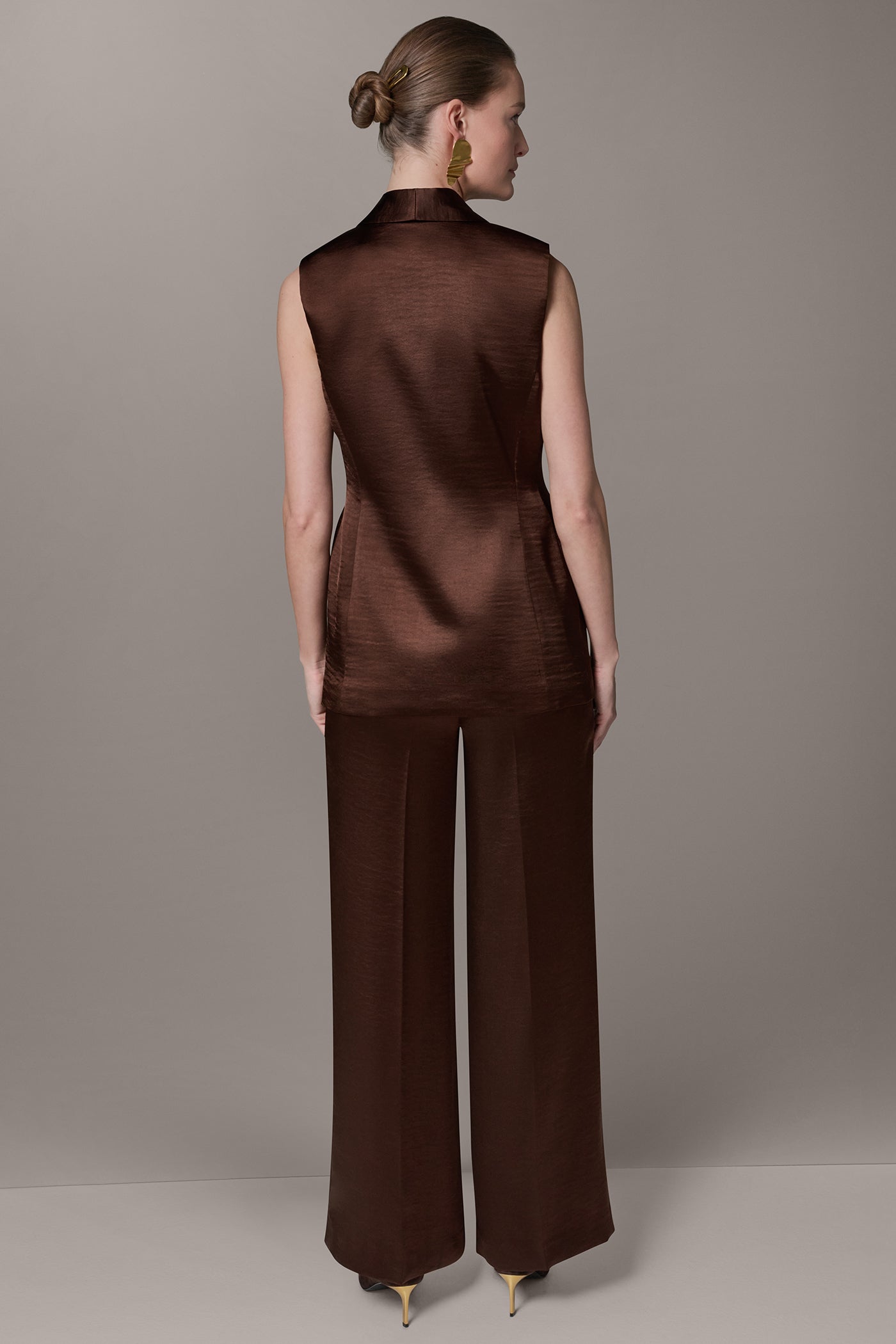 Donna Karan | ONE BUTTON SUIT VEST