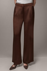 Donna Karan | MID-RISE PLEATED WIDE-LEG PANT