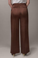 Donna Karan | MID-RISE PLEATED WIDE-LEG PANT